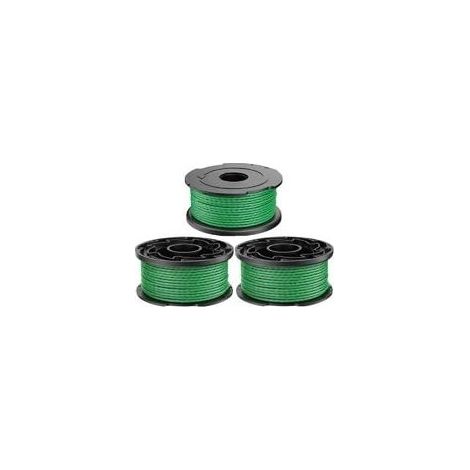 Bobine de fil pour Black et Decker A6486 GL7033 GL8033 GL9035 débroussailleuse sans fil 2,0 mm 6,1 m, Bobine de fil rechange Coupe Bordure pour Black and Decker A6486 (3pcs) (1/5)