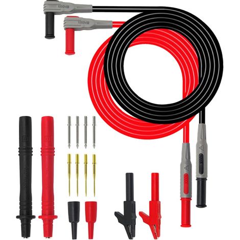 Dual Ended Alligators Clips Test Leads Wire Cable Insulators