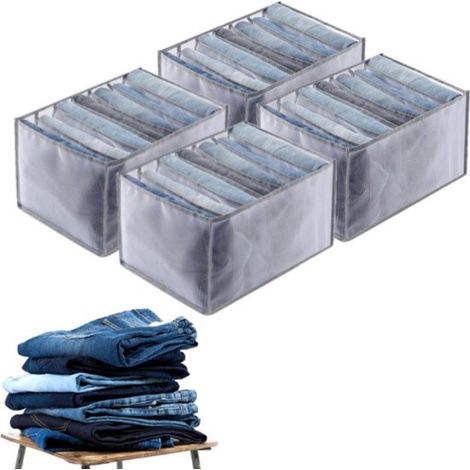 Boîte de rangement compartimentée pour sous-vêtements et chaussettes, boîte de rangement de type tiroir pour sous-vêtements, chaussettes et chaussettes, tout en un. (1/5)