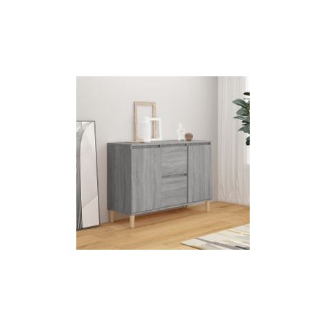Buffet Sonoma gris 101x35x70 Bois d'ingénierie (1/5)