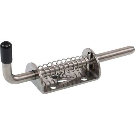 Verrou Portail 2 Pièces Loquet Porte Verrou De Porte Loquet Verrou Porte Coulissante Boulon Coulissant Targette A Ressort Loquet À Ressort Pour Porte De Garage 128 X 47 Mm Argent (1/5)