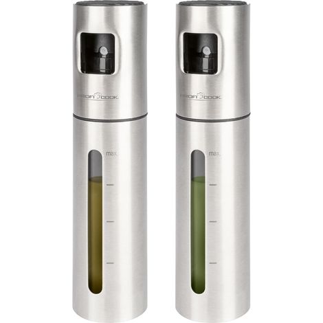 Spray huile Set de 2 Spray d'huile de 100ml pour vinaigre, eau, etc. Vaporisateur Fitness & Diététique Graduation PC-EOS 1270 (1/5)