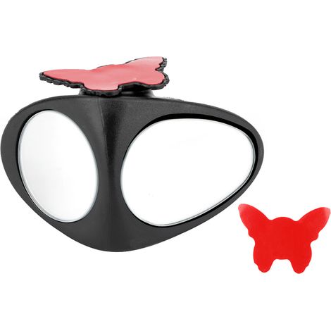 Rétroviseur auxiliaire réglable angle mort 360° pour rétroviseur droit voiture - Petit miroir rond bidirectionnel (1/5)