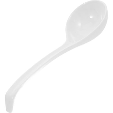 Louche à soupe asiatique en porcelaine Bone China Cuillère à nouilles Ramen pour soupes Wonton Miso et Pho Passe au micro-ondes et au lave-vaisselle Poignée confortable pour cuisiner (1/5)