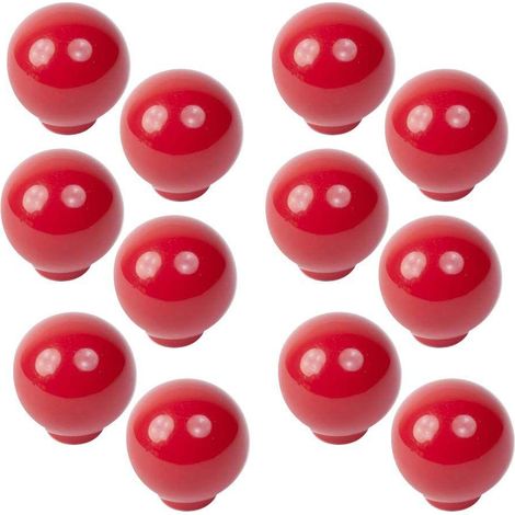 FPLUS pomo bola abs d/29 rojo , Tirador Pomo Mueble Infantil Bola Resina ABS Rojo Brillo -      
Diámetro 29MM.