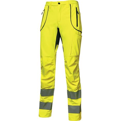 Pantalone soft shell alta visibilità Ren Yellow Fluo tg. 54 (1/2)