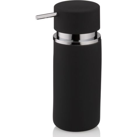 Distributeur de Savon 300 ML, Distributeur de Savon Noir céramique, Surface antidérapante, Flacon Pompe, Distributeur de Produit à Vaisselle, Matt (1/5)