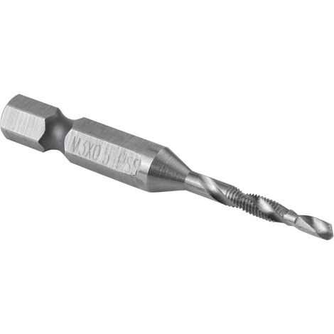 Tarauds hexagonaux, forets à queue hexagonale pour tarauds métriques, outils de perçage (M3) (1/3)