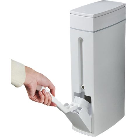Poubelle Avec Couvercle,4,5 L Conteneur À Ordures Avec Brosse Corbeille À (1/5)