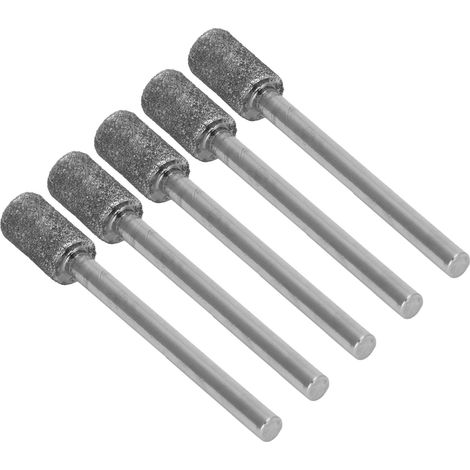 5-teiliges Set zylindrischer Diamantschleifkopf-Ersatzteile für elektrische Zahnschleif- und Poliermaschinen von Piglet (1/5)