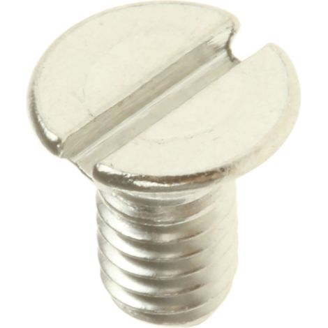 Vis à métaux RS PRO M3 à tête Fraisée fendue en Acier Inoxydable, 6mm ( Prix pour Sachet de 100 )