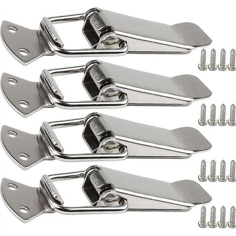 Fermoir à tension en acier inoxydable avec vis, fermoir à levier de 56 mm, loquet à ressort à bascule, clip de serrage, boîte fa p (1/5)