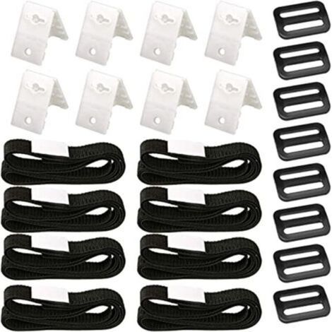 [NEVER USED] Pool Solar Cover Fastener Kit, 8-Piece Solar Cover Strap Kit, Solar Cover Winder, Fastening Straps, Clips, Buckles, for Universal Pools