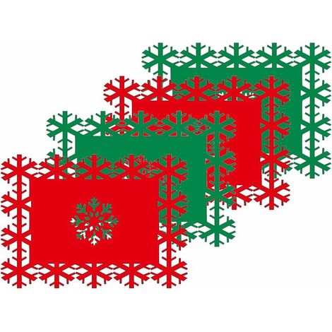 SHINING HOUSE Weihnachts-Tischset, Weihnachts-Tischset, Weihnachts-Tischsets, Esstischmatte, hitzebeständige Tischsets (1/5)