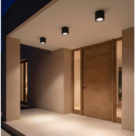 LedsC4 Cosmos - Deckenspot LED 9.5W und 1002lm mit Warmweiß 3000K. Durchmesser 9cm. Gehäuse aus Aluminium. Innenbereich IP65. Farbe Grau
