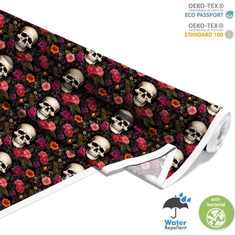 TESSUTI DECORATIVI PER ESTERNI OXFORD - Motivo Teschio I DX4335 (1/5)