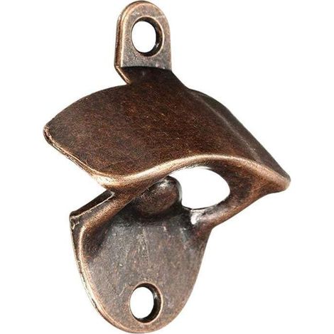 Lot de 10 ouvre-bouteilles muraux rustiques en alliage de zinc moulé pour bar et barbecue à domicile (1/5)