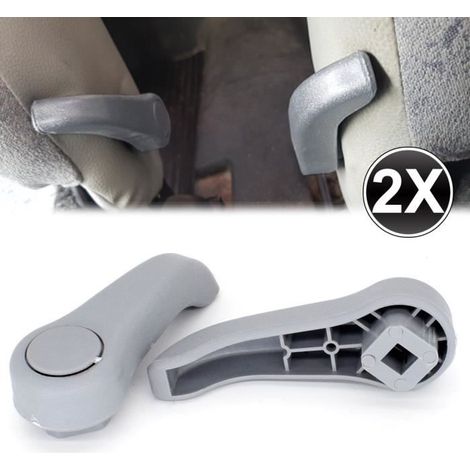 2x poignée de réglage de siège droite gauche levier de réglage gris pour Renault Clio Twingo