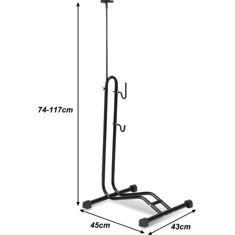 Wolketon Râtelier vélo Pied d'atelier vélo Support de montage Pliable Support vélo mobile Support à vélos pour tous les modèles courants (1/4)
