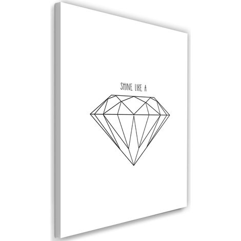 Cadre déco Diamant géométrique 40x60 (1/5)