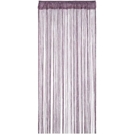 Pailletten-Fransen-Gardine 90 x 200 cm, Dunkelviolett, Moskitonetz-Gardine für Tür, Fenster, Heimdekoration und Veranstaltungen (1/5)