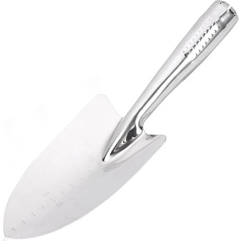 Truelle de jardin en acier inoxydable, outil manuel pour planter, repiquer, désherber, creuser 27 x 9 cm (1/5)