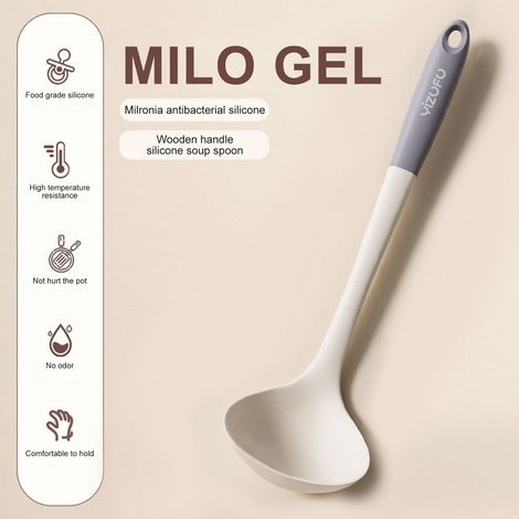Cuillère À Soupe - Poêle À Égouttoir - Manche En Bois - Résistant Jusqu'à 250 °C - Cuisinier Ménager - Lot De 1 Pièce (1/3)