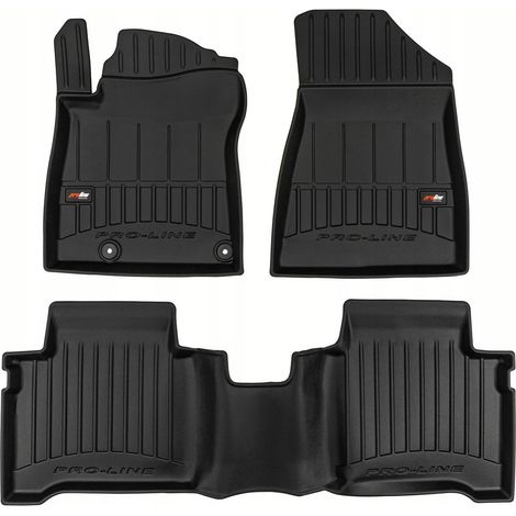 Alfombrillas de goma y limpiaparabrisas para KIA Niro 2 Hybrid a partir de 2022 - Canaleta 3D