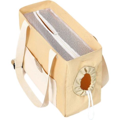 Sac de transport respirant pour chat, idéal pour les promenades et les randonnées. (1/5)