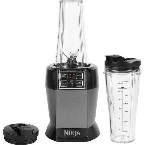 Blender - NINJA - BN495EU - 1000 W - 2 x 700 ml - Gris Noir