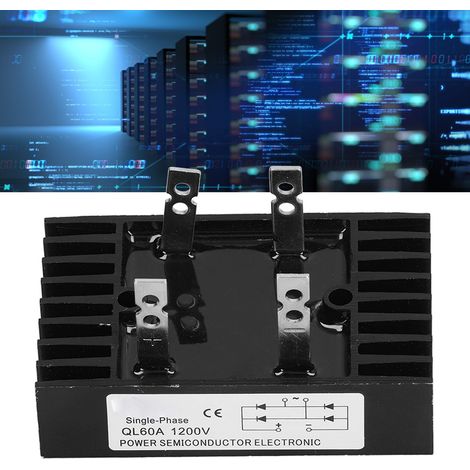 Redresseur triphasé à pont de diodes haute puissance 1200 V 60 A QL60A (1/5)