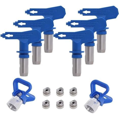 Buse Airless pulvrisation Rversible, 2X Buse sige Garde, Accessoires Buse Airless pour Pistolet Peinture Haute Pression (Tapez 211, 315, 417, 517, 515, 523)