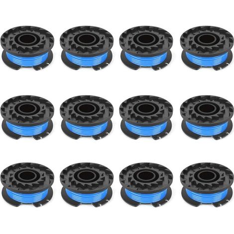 Poweka replacement spool compatible with a 1.65 mm diameter for 24V G24LT25 G24LT G24LT28 G24LT30M series 4 grass trimmers, 8 m of line per spool, 1.65 mm, (10 spools) (1/5)