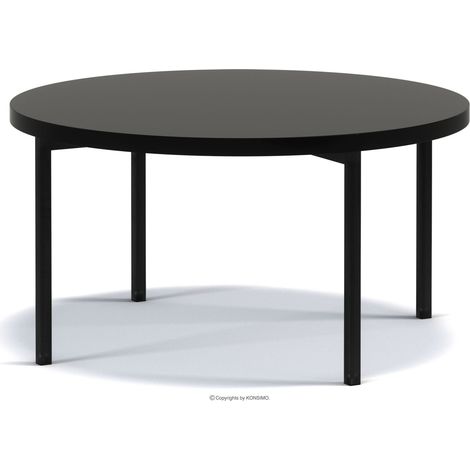KONSIMO GERIS Couchtische Wohnzimmertisch Spanplatte, schwarz (1/2)