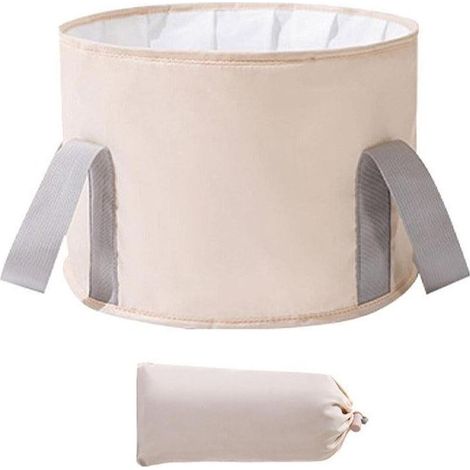 Seau pliable pour bain de pieds, sac de bain de pieds portable et isolé pour la détente (1/5)