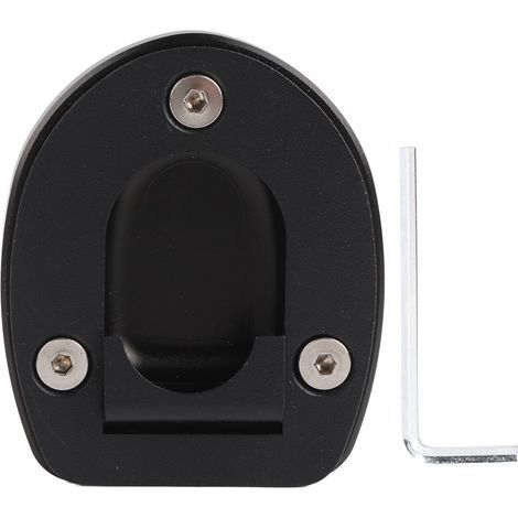 Seitenständer-Verlängerungsplatte für Motorräder, kompatibel mit Vespa GTS 250 300 (2013–2019), schwarz (1/5)