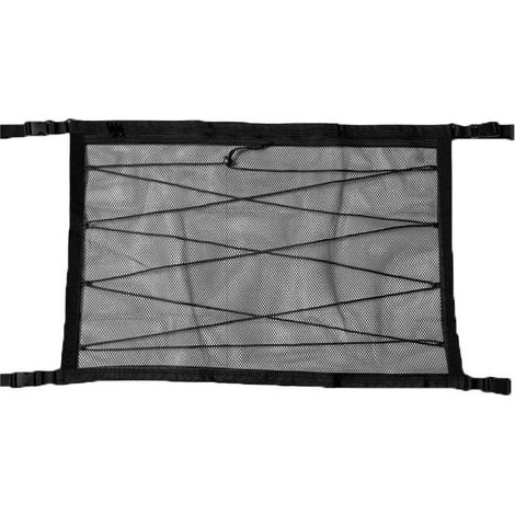 Filet de Rangement pour Toit de Voituret, Multifonctionnel Organisateur avec Fermeture Éclair, Universel Voiture Bagages Sac pour Quatre Accoudoirs de Toit pour SUV, Van，8053cm(Cordon de Serrage (1/5)