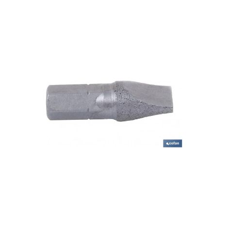 Pack de 5 embouts plats droits 6.5x1.2 50mm pour tournevis
