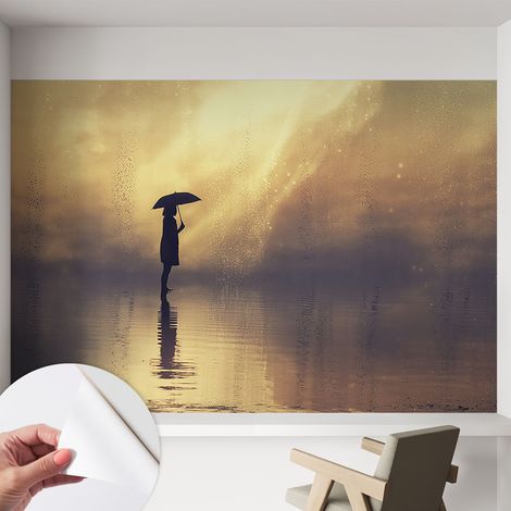 Fotomurale adesivo stickers - murali decorativo - soggiorno moderno - effetto realistico - Scena misteriosa 152x104 cm (1/5)