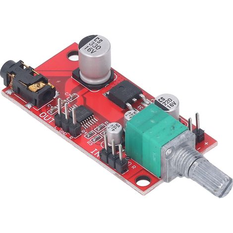 Mini-Kopfhörerverstärkermodul mit 3,5-mm-Anschluss, Vorverstärkerplatine für Kopfhörer, DC 3–12 V, MAX4410 (1/5)