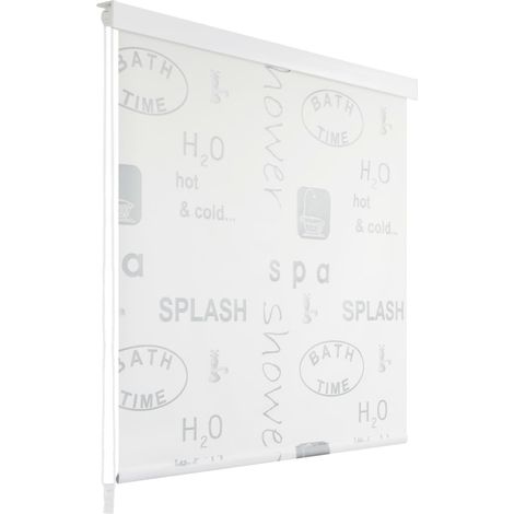 Tenda a rullo per doccia 160x240 cm schizzi bianchi 020005551