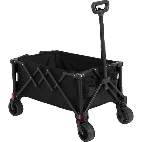 Carrello pieghevole, ruote resistenti per tutti i terreni, acciaio + tessuto + PVC (1/2)