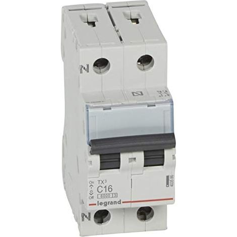 Interruttore automatico TX3 6kA-C 2P 10A (1/2)