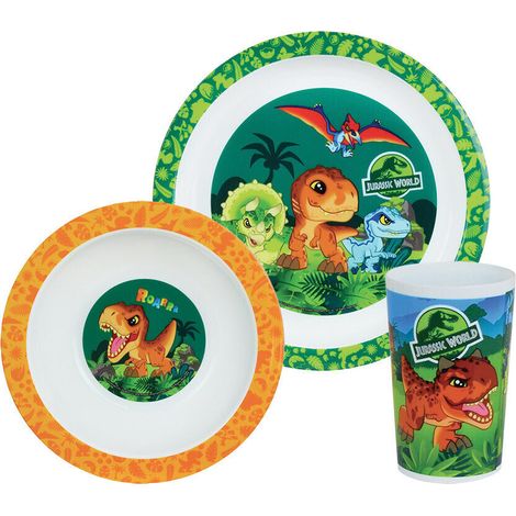 Jurassic World Ensemble Repas (Assiette, Bol, Verre) (1/5)