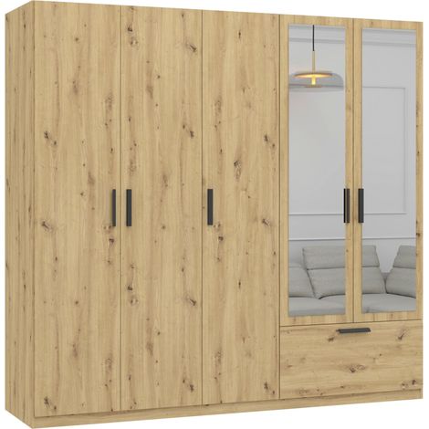 Mömax Drehtürenschrank Milos Eiche Artisan (1/3)