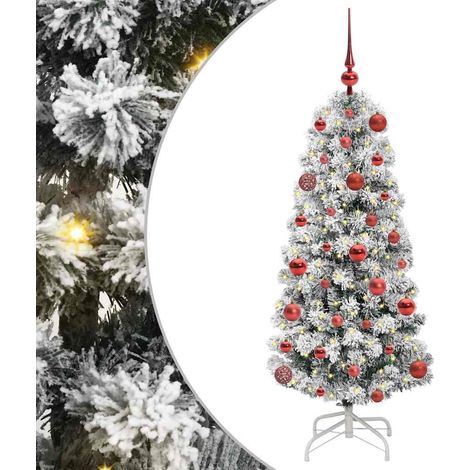 Albero di Natale Albero natalizio Albero festivo Artificiale con Rami Pieghevoli 120 cm (1/5)