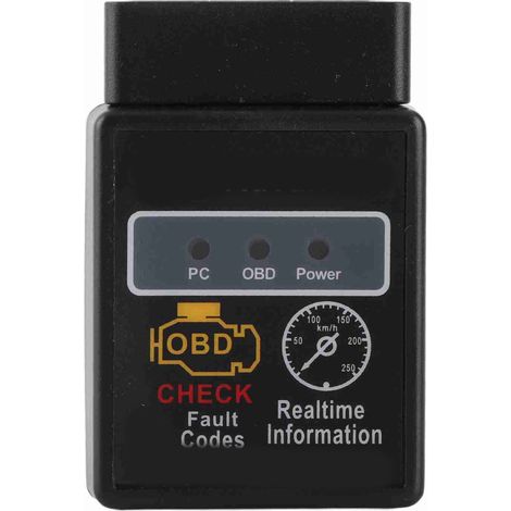 Ortviai Lecteur de codes OBD2 Bluetooth V2.1 pour diagnostic automobile, lecture et effacement des codes défaut, pression carburant (1/5)