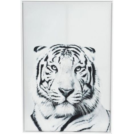 Amadeus - Toile tigre noir et blanc 80x120 cm (1/2)