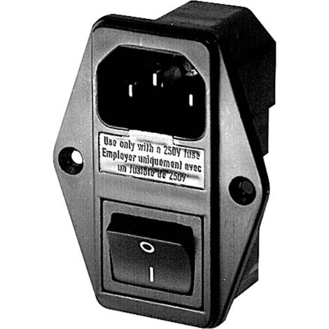 Schurter 4304.6058 Connectique pour appareils réfrigérants mâle, droit Nombre total de pôles: 3 10 mA noir 1 pc(s)
