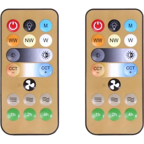 Télécommande Sans Fil Pour Ventilateur Plafond Et Lampe - Compatible E27 - 2 Pièces (1/5)